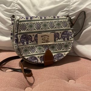 Handmade purple purse